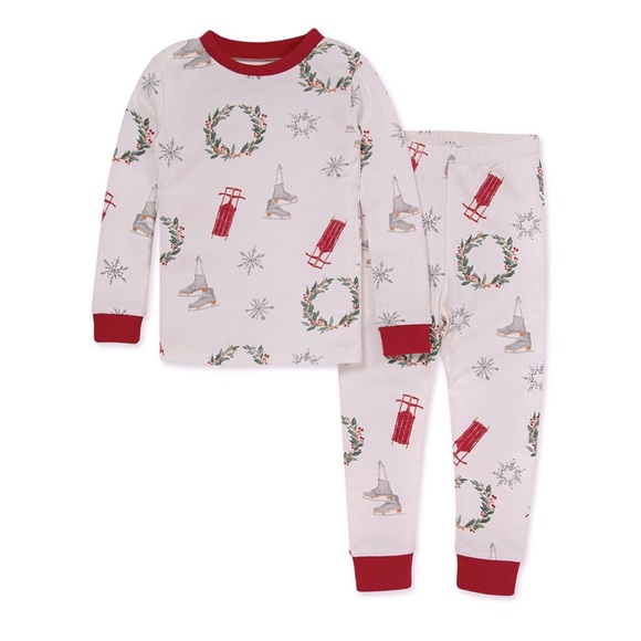 Burt's Bees Baby Other - Burts Bees 🐝 “vintage Christmas” pajama set 5T